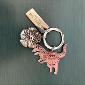 Coach dinosaur key chain